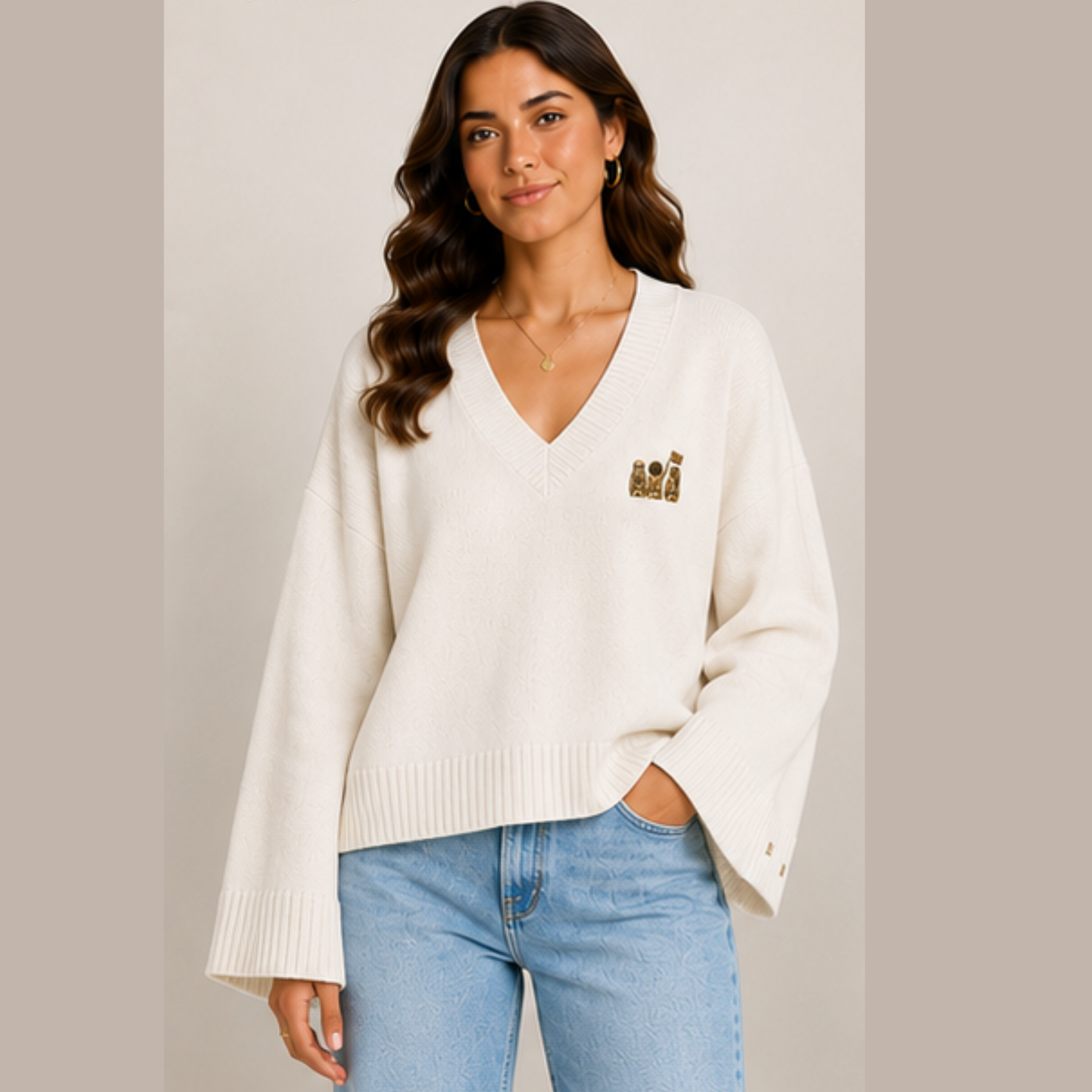 Side Line Fan Girl Knit